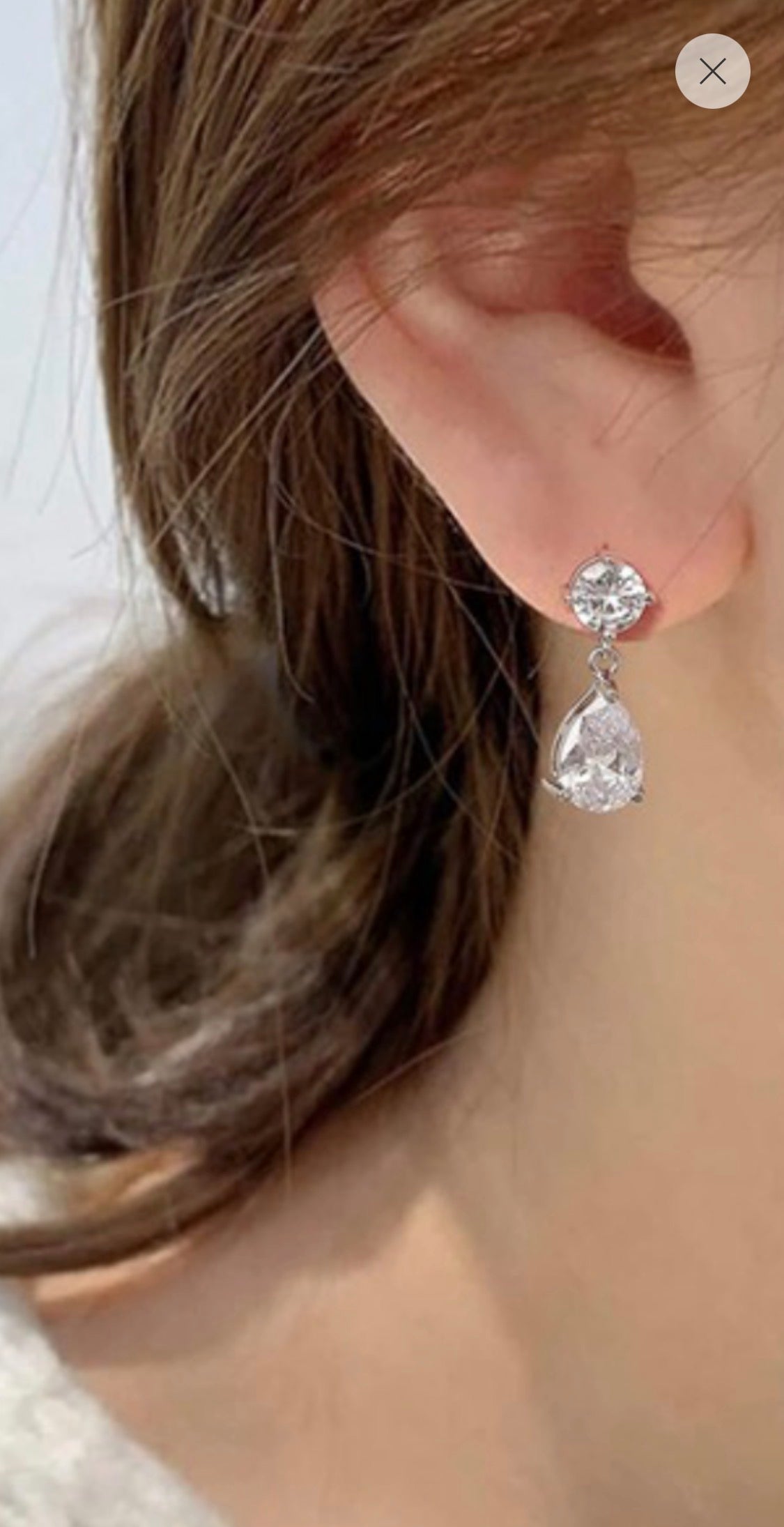 Flower CZ Crystal Bridal Wedding Jewelry Set